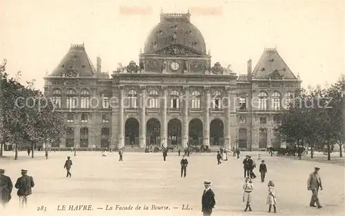 AK / Ansichtskarte Le_Havre Facade de la Bourse Le_Havre