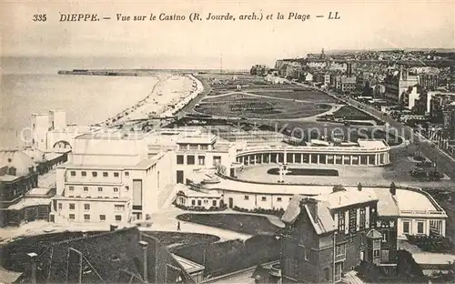 AK / Ansichtskarte Dieppe_Seine Maritime Vue sur le casino et la plage Dieppe Seine Maritime