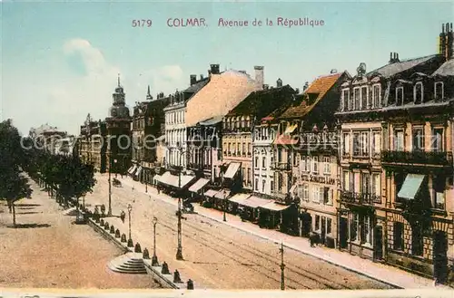 AK / Ansichtskarte Colmar_Haut_Rhin_Elsass Avenue de la Republique Colmar_Haut_Rhin_Elsass