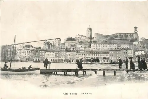 AK / Ansichtskarte Cannes_Alpes Maritimes Bootssteg Cannes Alpes Maritimes