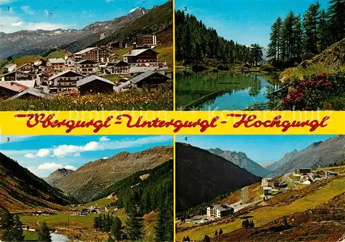 AK / Ansichtskarte Obergurgl_Soelden_Tirol Panorama Pillersee Untergurgl Hochgurgl Alpenpanorama Obergurgl_Soelden_Tirol