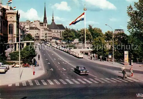 AK / Ansichtskarte Luxembourg_Luxemburg Boulevard Roosevelt et Cathedrale Luxembourg Luxemburg