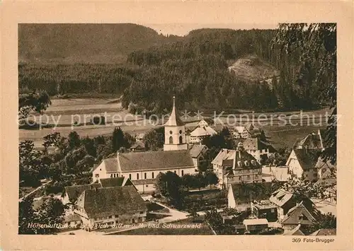 AK / Ansichtskarte Lenzkirch Ansicht mit Kirche Hoehenluftkurort im Schwarzwald Lenzkirch