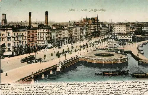 AK / Ansichtskarte Hamburg Alter und neuer Jungfernstieg Hamburg