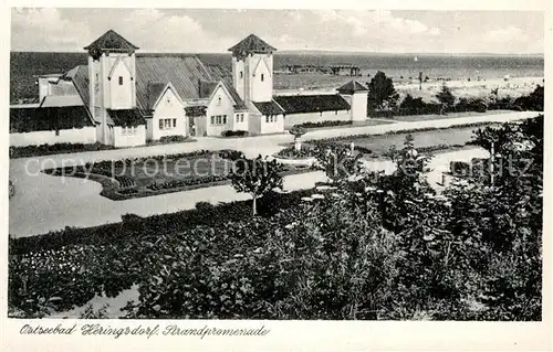AK / Ansichtskarte Heringsdorf_Ostseebad_Usedom Strandpromenade Heringsdorf_Ostseebad