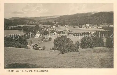 AK / Ansichtskarte Titisee Landschaftspanorama Schwarzwald Titisee