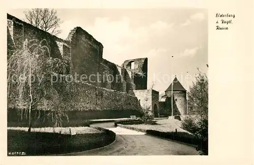 AK / Ansichtskarte Elsterberg_Vogtland Burgruine Elsterberg_Vogtland