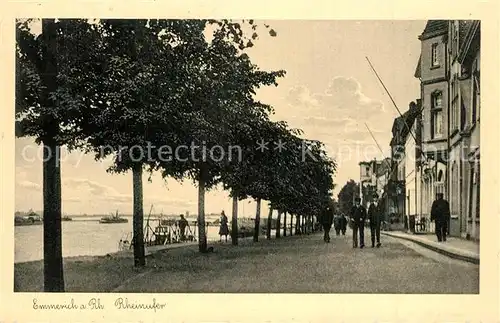 AK / Ansichtskarte Emmerich_Rhein Rheinufer Emmerich Rhein