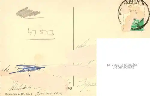 AK / Ansichtskarte Emmerich_Rhein Rheinufer Emmerich Rhein