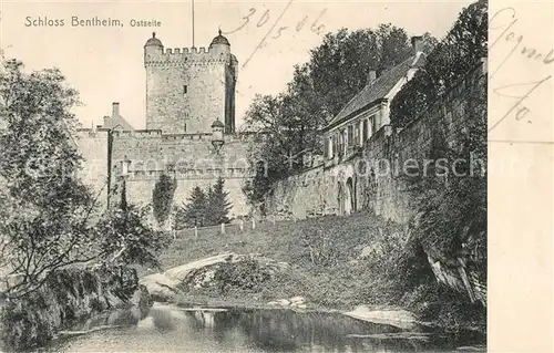 AK / Ansichtskarte Bad_Bentheim Schloss Teich Bad_Bentheim