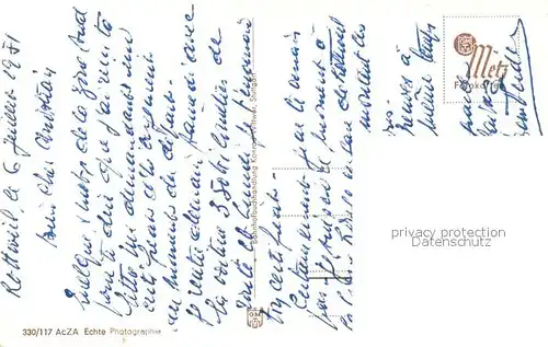 AK / Ansichtskarte Rottweil_Neckar Partie am Neckar Bruecke Blick zur Stadt Rottweil Neckar