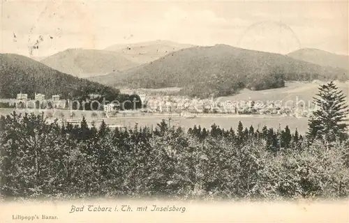 AK / Ansichtskarte Bad_Tabarz Panorama mit Blick zum Inselsberg 