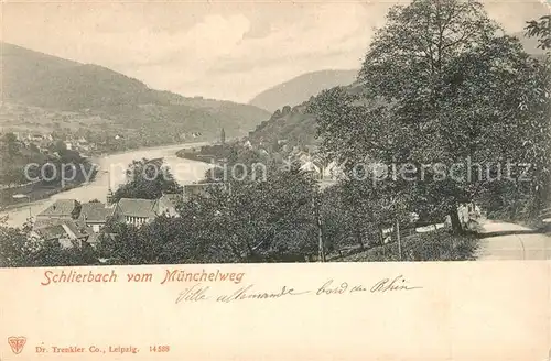 AK / Ansichtskarte Schlierbach_Heidelberg Panorama Blick vom Muenchelweg Schlierbach Heidelberg