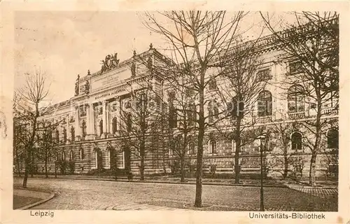 AK / Ansichtskarte Leipzig Universitaetsbibliothek Leipzig