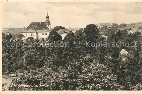 AK / Ansichtskarte Klingenberg_Sachsen Blick zum Schloss Klingenberg Sachsen