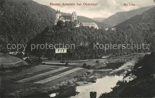 AK / Ansichtskarte Obernhof_Lahn Landschaftspanorama mit Blick zum Kloster Arnstein Obernhof_Lahn