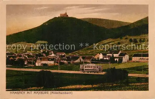 AK / Ansichtskarte Hambach_Neustadt Ansicht mit Blick zur Maxburg Hambach_Neustadt