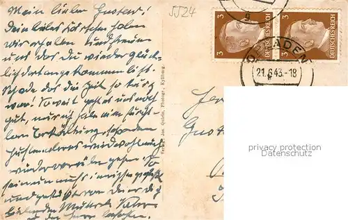 AK / Ansichtskarte Kyllburg_Rheinland Pfalz Hahn und Stift zu Kyllburg Blick von der Linde aus Kyllburg_Rheinland Pfalz