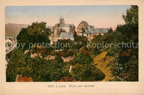 AK / Ansichtskarte Diez_Lahn Blick zum Schloss Diez_Lahn