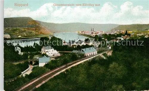 AK / Ansichtskarte Boppard_Rhein Gesamtansicht vom Elfenley aus Boppard Rhein