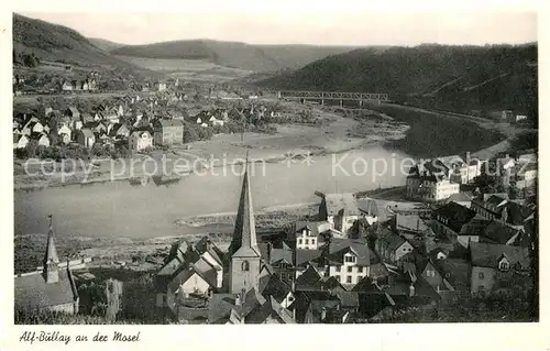 AK / Ansichtskarte Alf_Mosel Panorama Moseltal mit Bullay Alf_Mosel