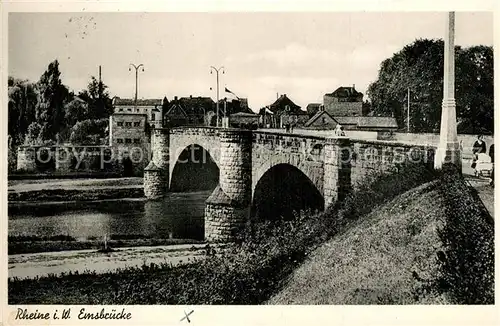 AK / Ansichtskarte Rheine Emsbruecke Rheine