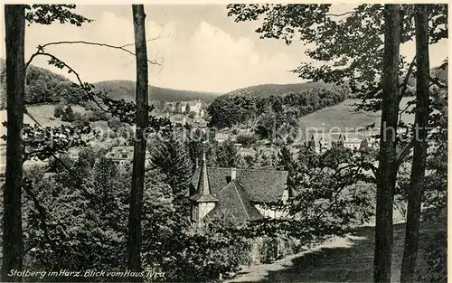 AK / Ansichtskarte Stolberg_Harz Panorama Blick vom Haus Tyra Stolberg Harz