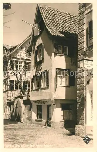 AK / Ansichtskarte Lindau_Bodensee Hotel Lindauer Hof Zum lieben Augustin Lindau Bodensee