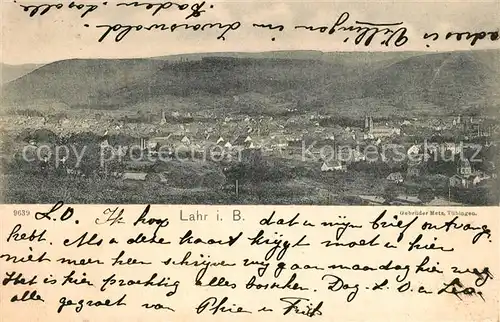 AK / Ansichtskarte Lahr_Baden Stadtpanorama Lahr_Baden