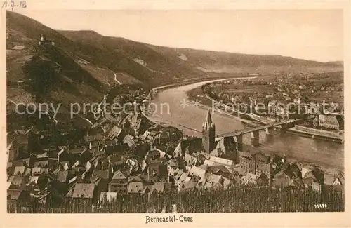 AK / Ansichtskarte Berncastel Panorama Moseltal Berncastel