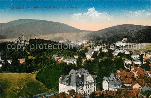 AK / Ansichtskarte Koenigstein_Taunus Panorama Blick von der Burgruine Koenigstein_Taunus