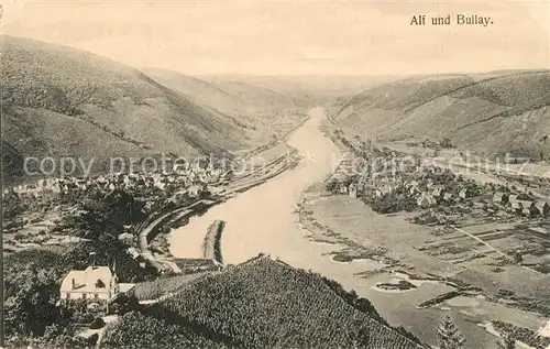 AK / Ansichtskarte Alf_Mosel Panorama Moseltal mit Alf und Bullay Alf_Mosel