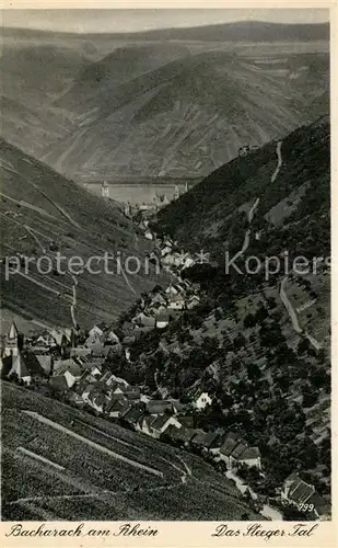 AK / Ansichtskarte Bacharach_Rhein Panorama Steeger Tal Bacharach Rhein