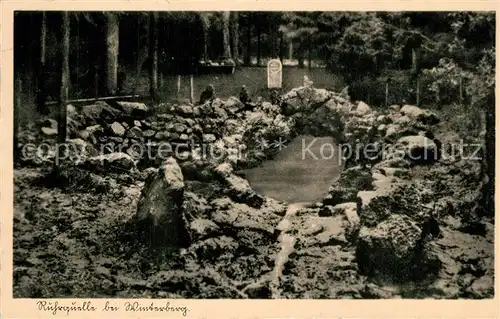AK / Ansichtskarte Winterberg_Hochsauerland Ruhrquelle Winterberg_Hochsauerland