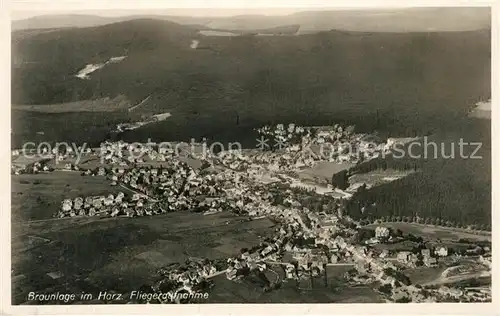 AK / Ansichtskarte Braunlage Fliegeraufnahme Braunlage