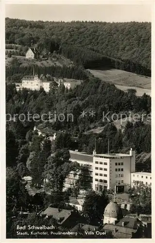 AK / Ansichtskarte Bad_Schwalbach Kurhotel Paulinenberg Villa Opel Bad_Schwalbach