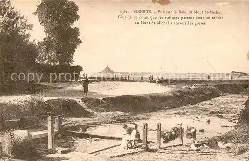 AK / Ansichtskarte Genets Panorama Baie du Mont Saint Michel Genets