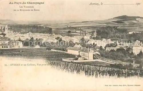 AK / Ansichtskarte Avenay Val d_Or Collines Panorama Avenay Val d Or