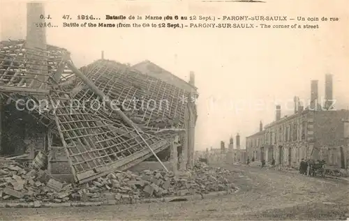 AK / Ansichtskarte Pargny sur Saulx Bataille de la Marne Pargny sur Saulx