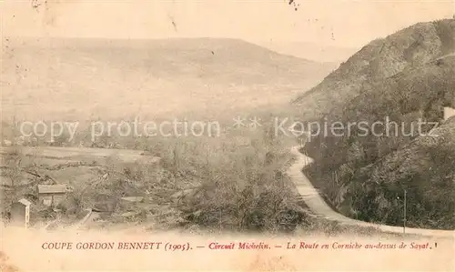 AK / Ansichtskarte Sayat Coupe Gordon Bennett Circuit Michelin Route Corniche Sayat