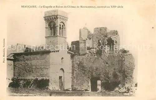 AK / Ansichtskarte Beaucaire_Gard Chapelle Ruines du Chateau de Montmorency Beaucaire Gard