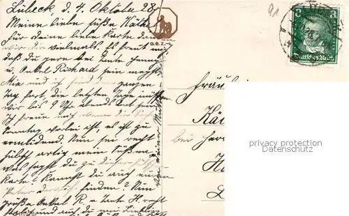 AK / Ansichtskarte Luebeck Katzenschule Geteiltes Interesse Luebeck