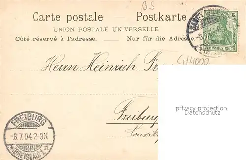 AK / Ansichtskarte Basel_BS Rheinhafen Basel_BS