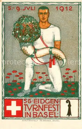 AK / Ansichtskarte Basel_BS 56 Eidgenoessisches Turnfest Basel Basel_BS