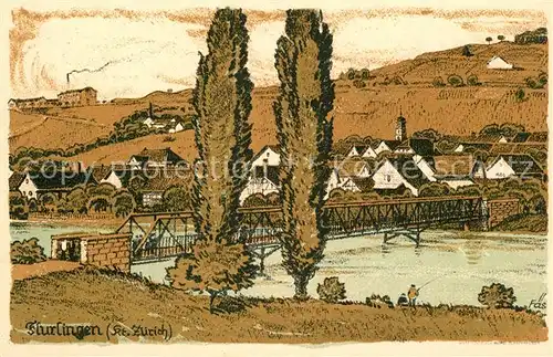 AK / Ansichtskarte Flurlingen Brueckeneinweihung Flurlingen