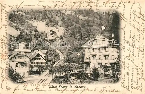 AK / Ansichtskarte Vitznau Hotel Kreuz Vitznau