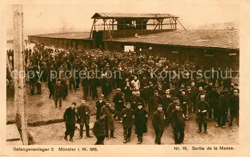 AK / Ansichtskarte Muenster_Westfalen Gefangenenlager 2 Muenster_Westfalen