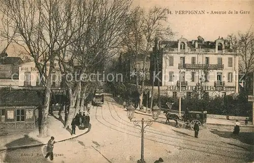 AK / Ansichtskarte Perpignan Avenue de la Gare Perpignan