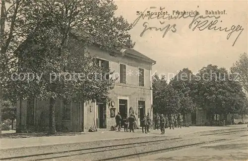 AK / Ansichtskarte Saint Souplet_Nord Bahnhof Saint Souplet_Nord