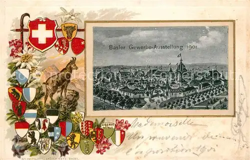 AK / Ansichtskarte Basel_BS Gewerbe Ausstellung 1901 Basel_BS